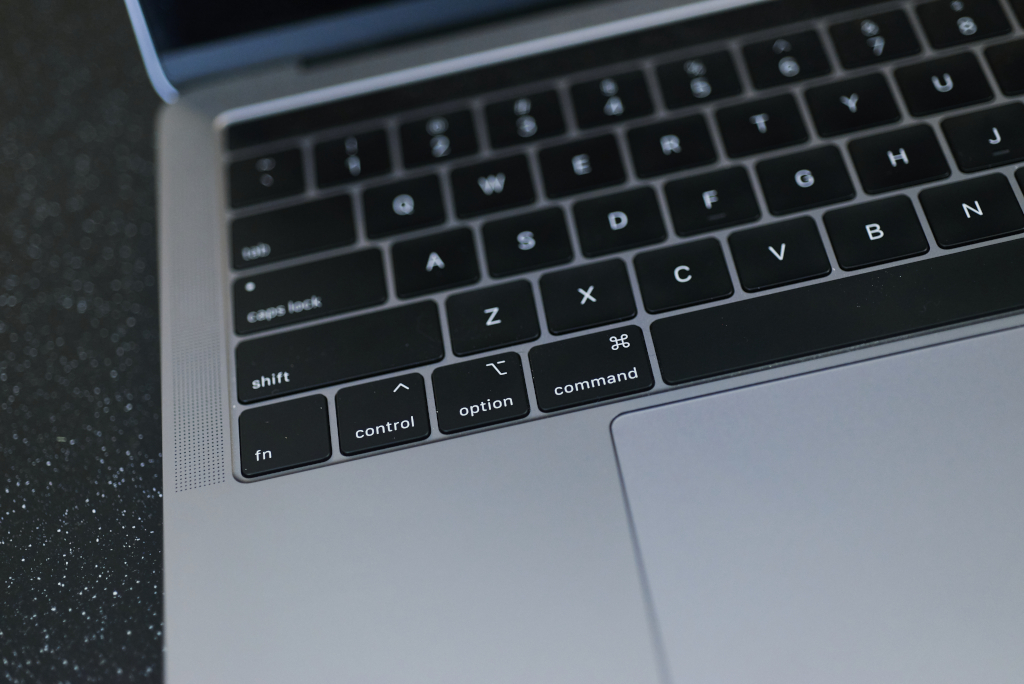 Keyboard of an Apple laptop computer